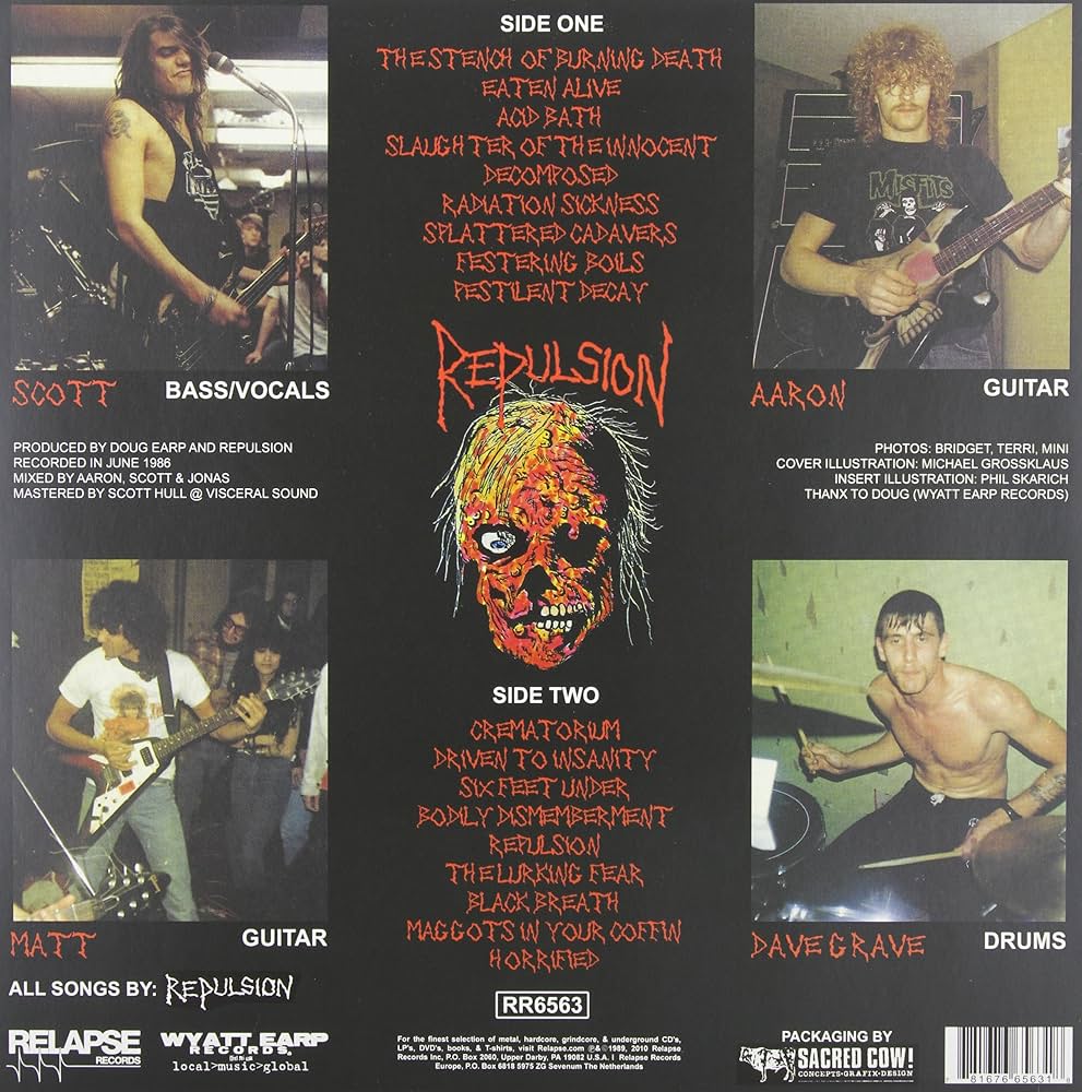 Repulsion_Horrified vinyl back cover